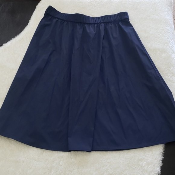 Halogen A-Line Midi Skirt Navy Peacoat - Picture 3 of 6